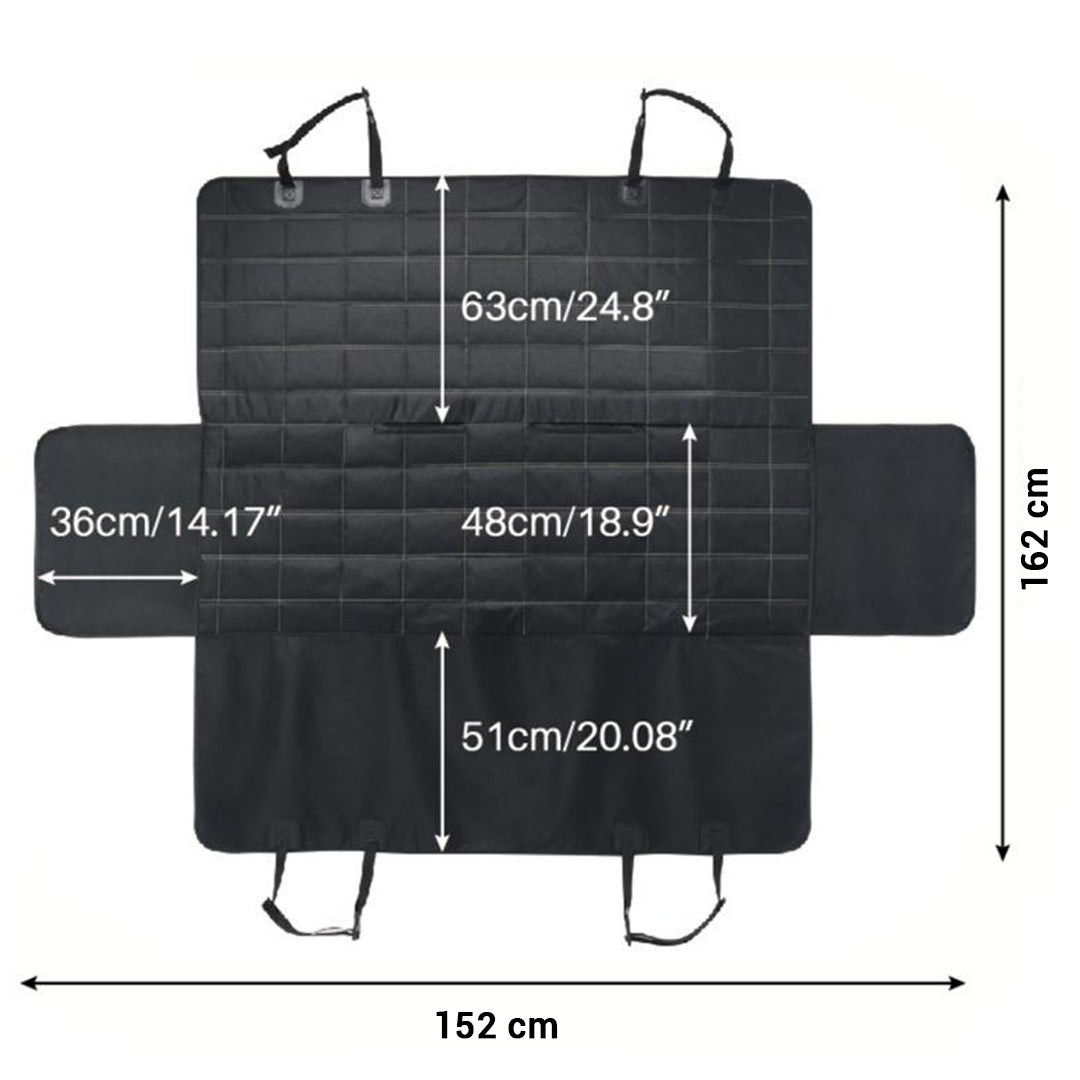 NNEAGS 2X Luxury Car Trunk Pet Mat Boot Cargo Liner Waterproof Seat Cover Protector Hammock Non-Slip Pet Travel Essentials